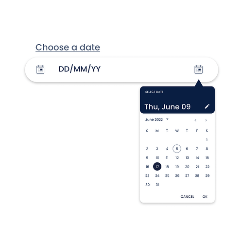 date picker
