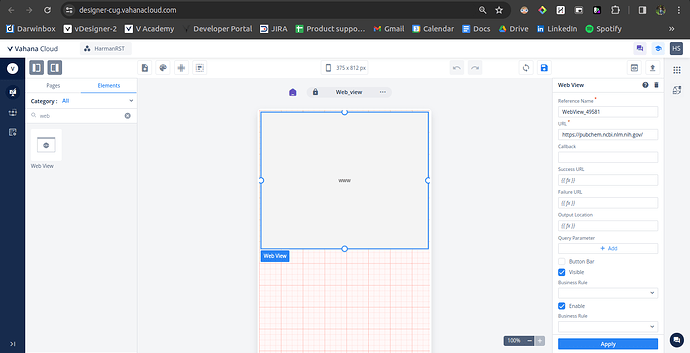 Web View element