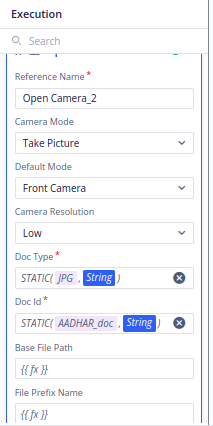 Setting up "Doc Type" and "Doc ID" parameters.